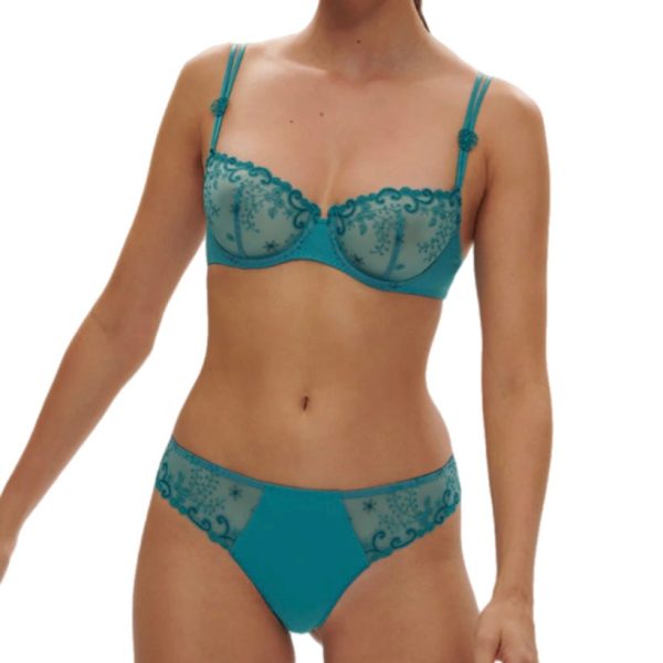 Simone Perele Delice Half Cup Bra Atoll Blue Hot on Sale