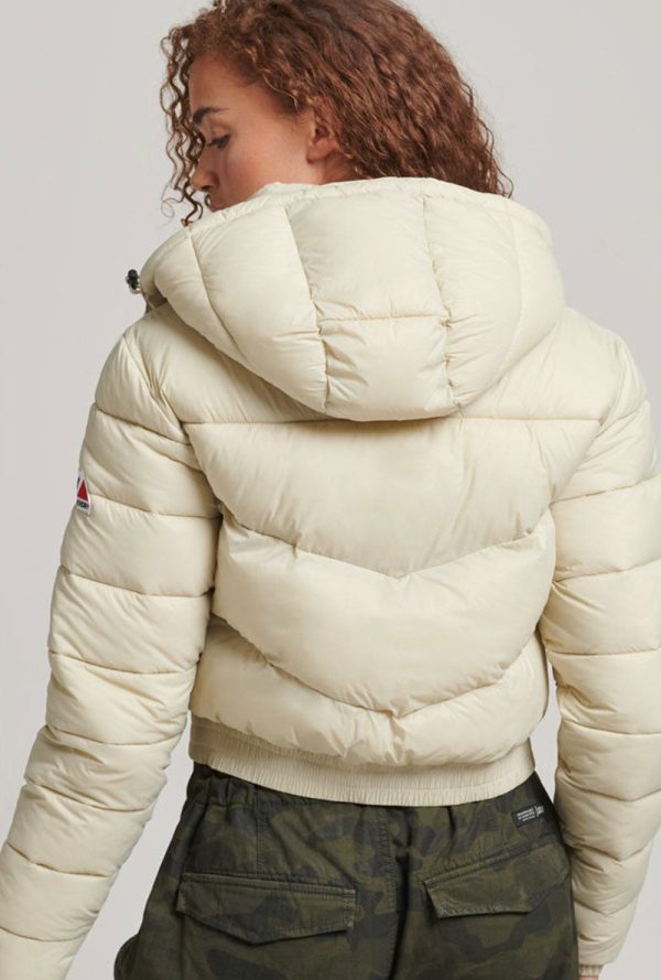 SUPERDRY FUJI CROP HOODED JACKET For Cheap