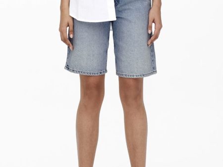 ONLY SONNY HW WIDE DENIM SHORTS Hot on Sale