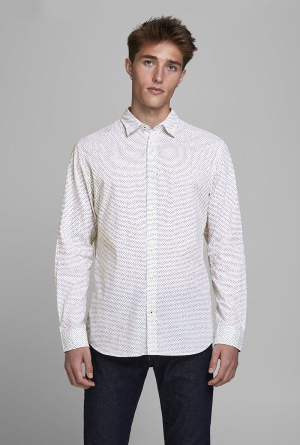 JACK AND JONES PLAIN POPLIN SHIRT For Cheap