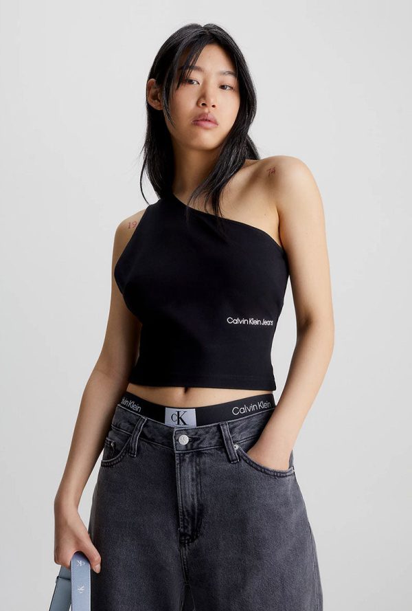 CALVIN KLEIN ONE SHOULDER TOP Cheap