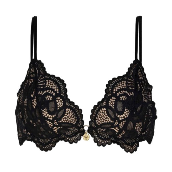 Naran Out All Night Black Non-Padded Underwire Bra For Cheap