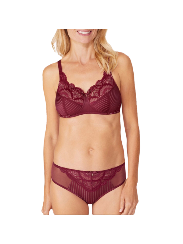 Amoena Karolina Non-wired Padded Bra Red Nude on Sale