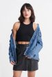 SUPERDRY DESERT RIB CROP TOP For Cheap