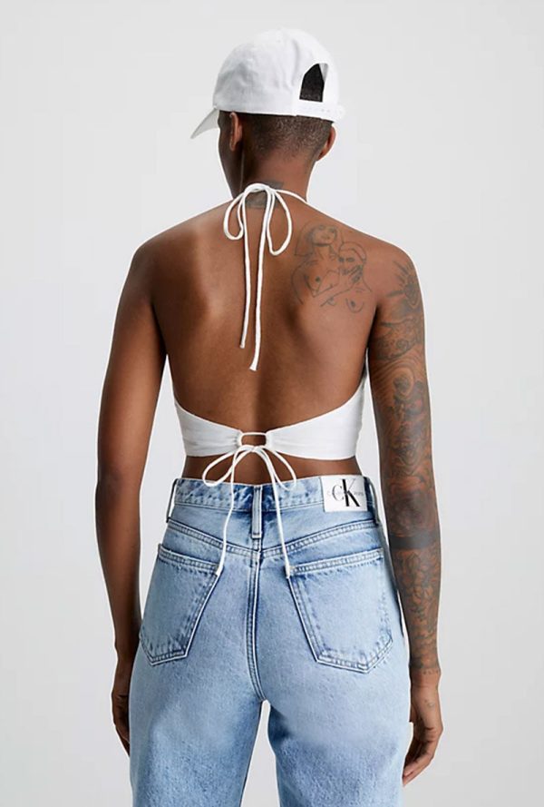 CALVIN KLEIN DRAWSTRING BRA TOP Online now