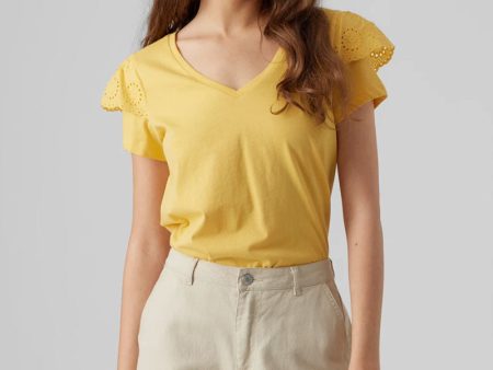 VERO MODA EMILY SS VNECK TOP on Sale