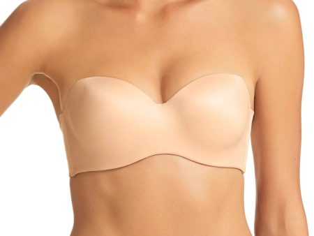 Fine Line Nude Memory Strapless Bra For Cheap