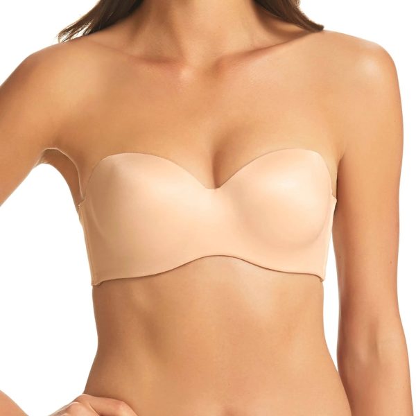 Fine Line Nude Memory Strapless Bra For Cheap