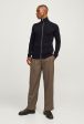 JACK AND JONES PANNEL KNIT ZIP CARDIGAN Hot on Sale