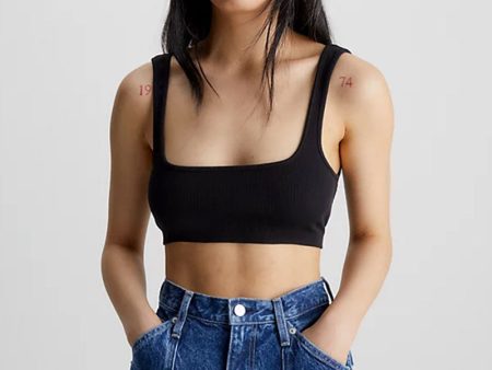 CALVIN KLEIN RIBBED BRALETTE TOP Online Sale