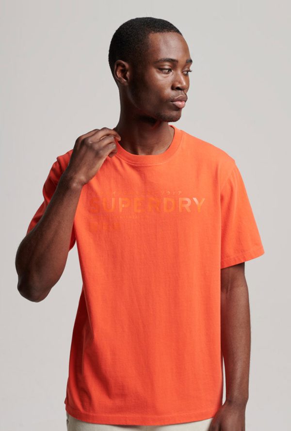 SUPERDRY CODE STACKED LOGO TSHIRT Sale