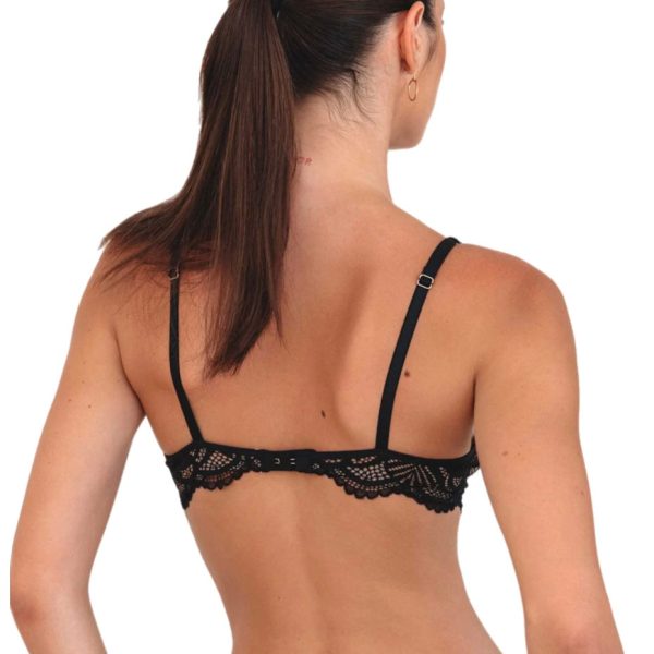 Naran Out All Night Black Non-Padded Underwire Bra For Cheap