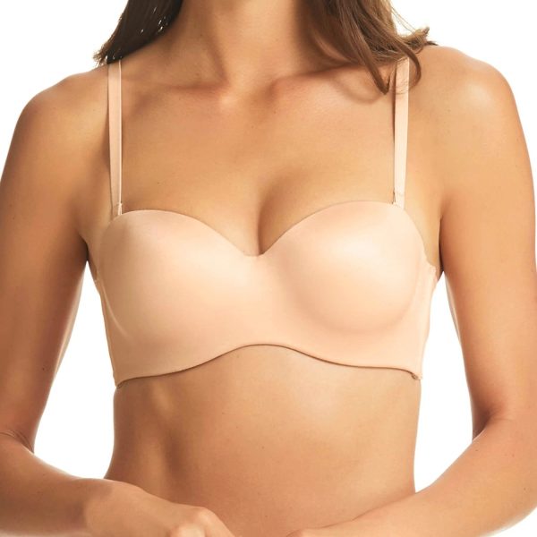 Fine Line Nude Memory Strapless Bra For Cheap