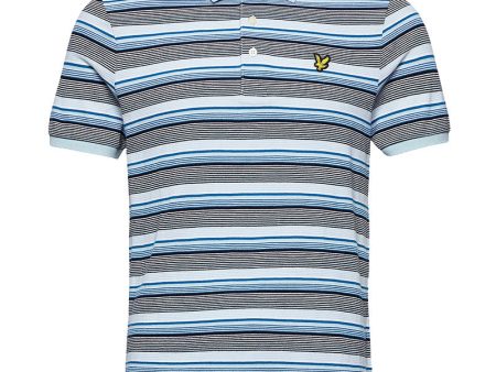 LYLE AND SCOTT STRIPE POLO SHIRT on Sale