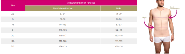 Lipoelastic MTm Comfort Male Compression Vest Online Sale