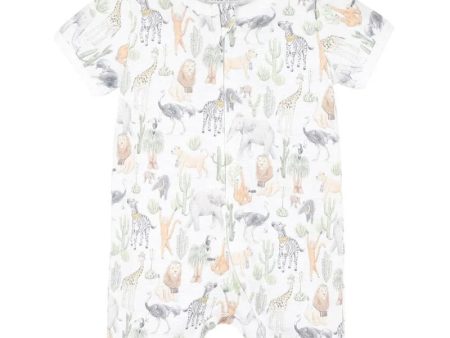 Bebe Ellis Print Short Sleeve Romper Sale