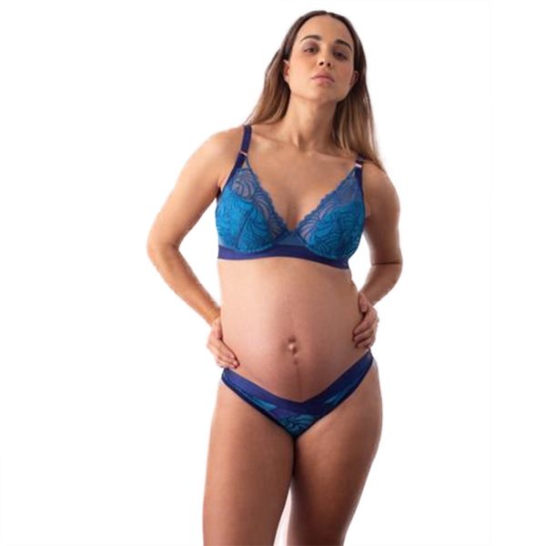 Warrior Plunge Maternity Bra Powder Blue - Projectme Hot on Sale