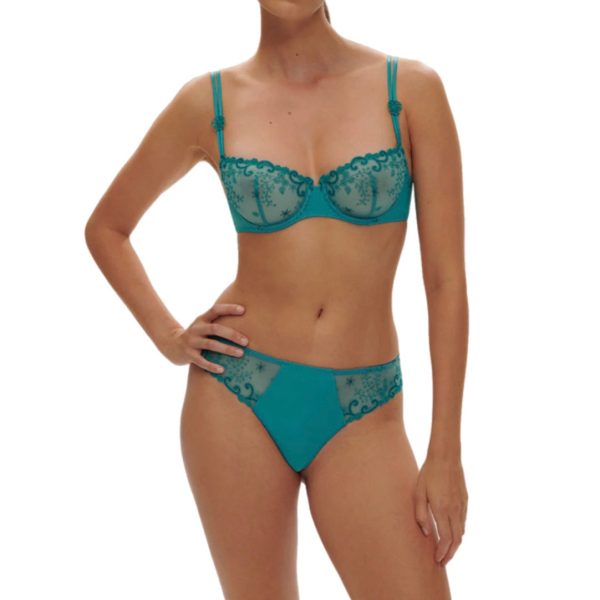 Simone Perele Delice Half Cup Bra Atoll Blue Hot on Sale