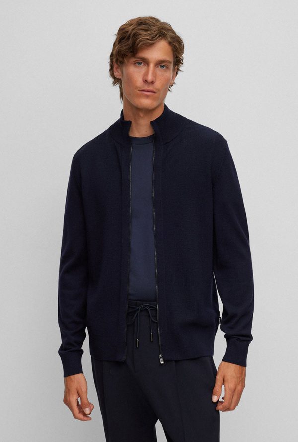 BOSS OFIATO ZIP UP CARDIGAN Supply