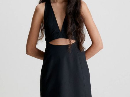 CALVIN KLEIN OPEN BACK UTILITY DRESS Online