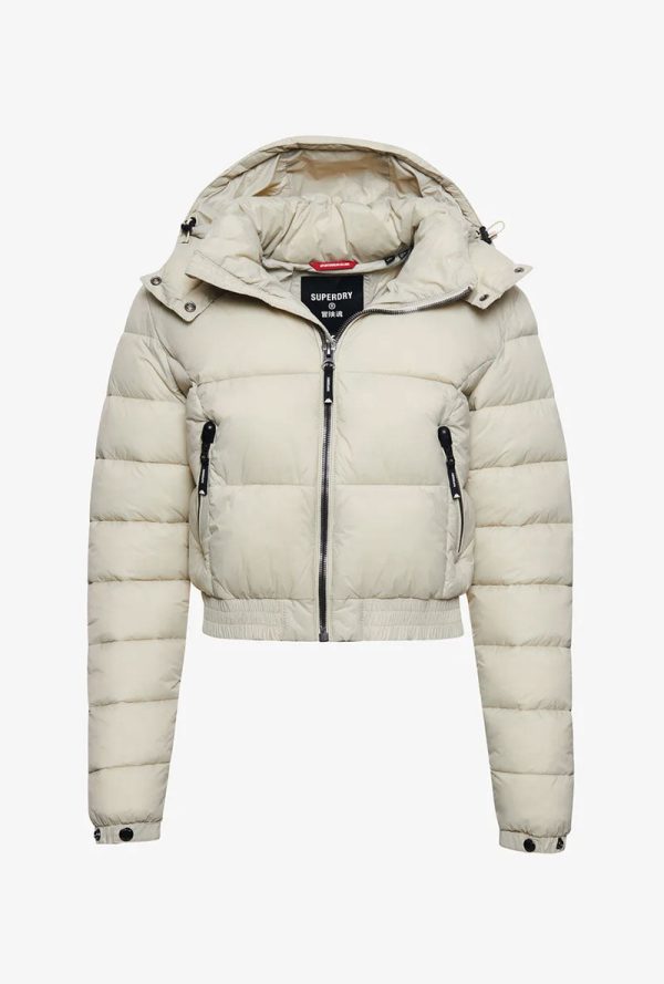 SUPERDRY FUJI CROP HOODED JACKET For Cheap