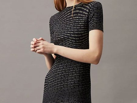 CALVIN KLEIN AOP DRESS Online Hot Sale