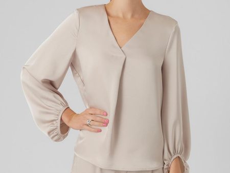 VERO MODA LOVIE LS VENECK TOP Online Hot Sale