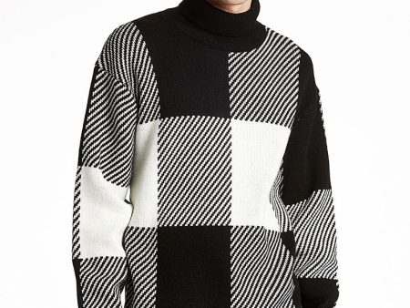 LINDBERGH CHECKED ROLL NECK KNITWEAR on Sale