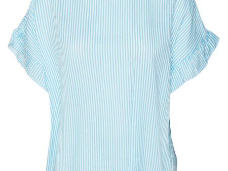 VERO MODA BUMPY FRILL TOP For Sale