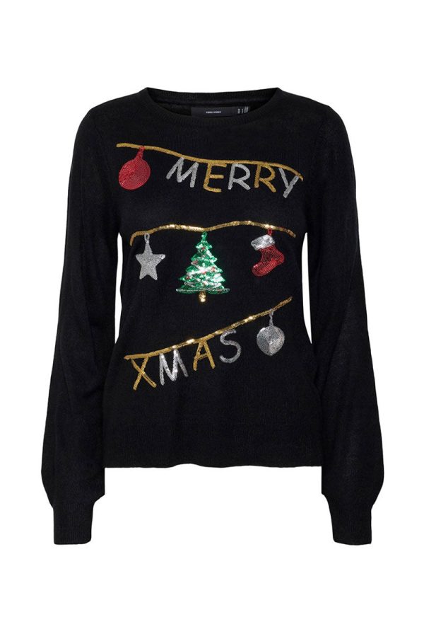 VERO MODA MERRY XMAS BLOUSE on Sale