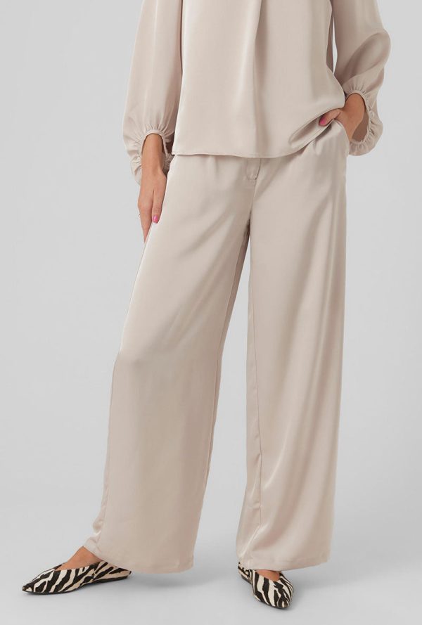 VERO MODA LOVIE HW WIDE PANTS Online Sale