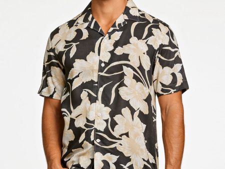 LINDBERGH AOP VISCOSE RESORT SS SHIRT For Cheap