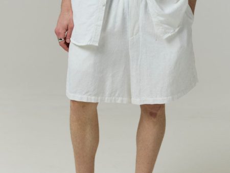 DEEP LEISURE LINEN MIX SHORTS Online