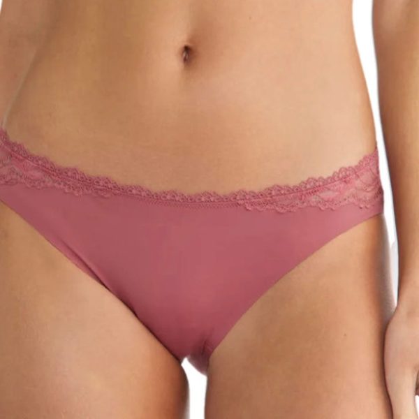 Calvin Klein Seductive Comfort Lotus Floral Bikini Brief Raspberry Blush Online Sale