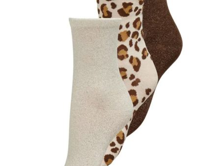 ONLY GRACIE 3PK GLITTER SOCKS Cheap