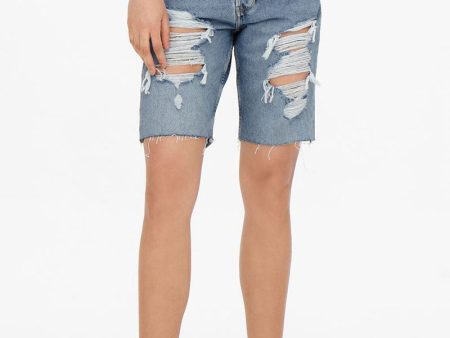 JDY ANYA BOYFRIEND DENIM SHORTS Sale