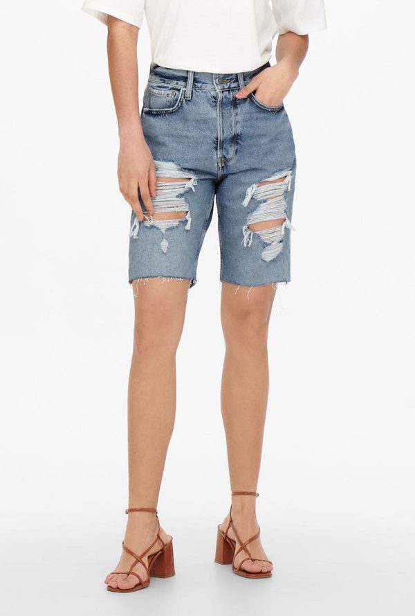 JDY ANYA BOYFRIEND DENIM SHORTS Sale