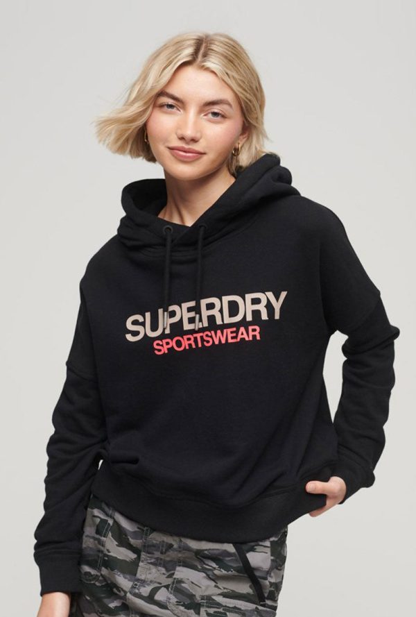 SUPERDRY SPORTWEAR LOGO BOXY HOOD Hot on Sale