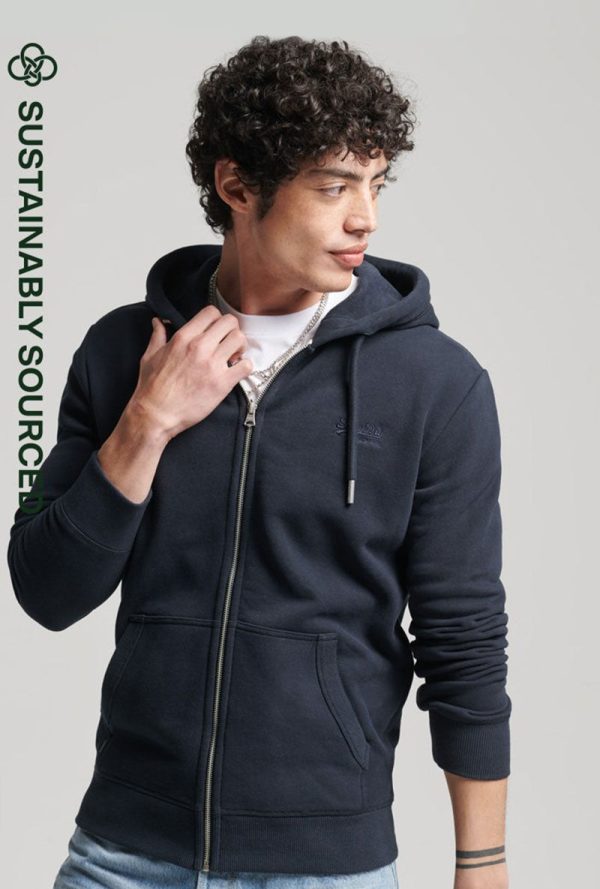 SUPERDRY VINTAGE LOGO EMB ZIPHOOD Discount