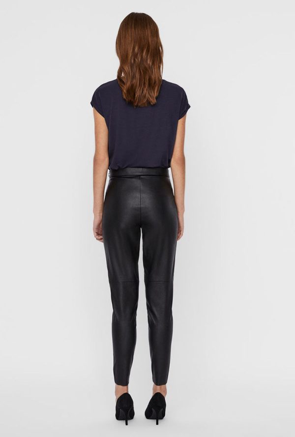 VERO MODA JANNI PU LEGGING Online Hot Sale