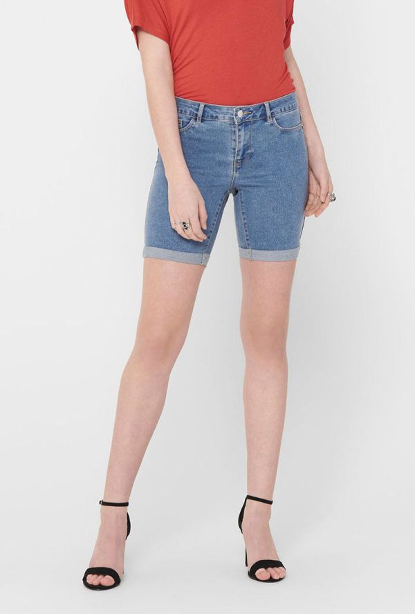 ONLY SUN DENIM MID LONG SHORTS Sale