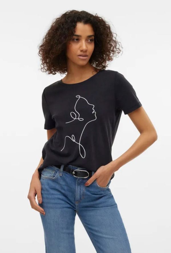 VERO MODA MERLE SS ONECK TSHIRT Online Sale