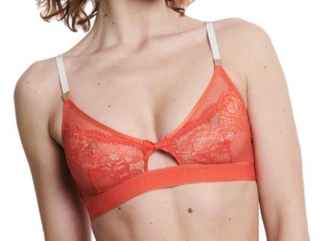 Elle Intimates 24 7 Lace Triangle Bralette Grenadine Discount