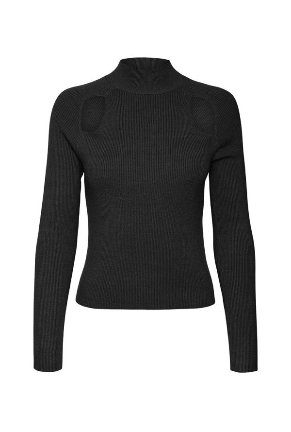 VERO MODA KARIS LS HIGHNECK CUTOUT PULLOVER on Sale