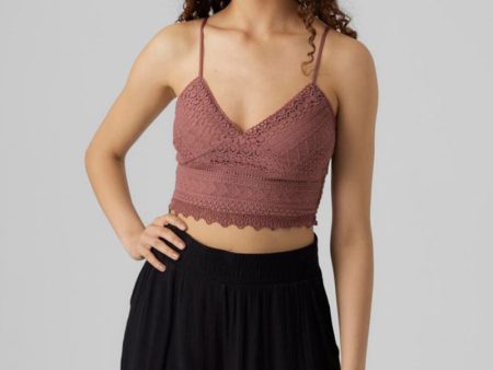 VERO MODA HONEY LACE CROPPED TOP on Sale