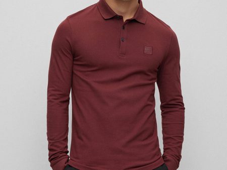 BOSS SLIM FIT LS POLO SHIRT For Cheap