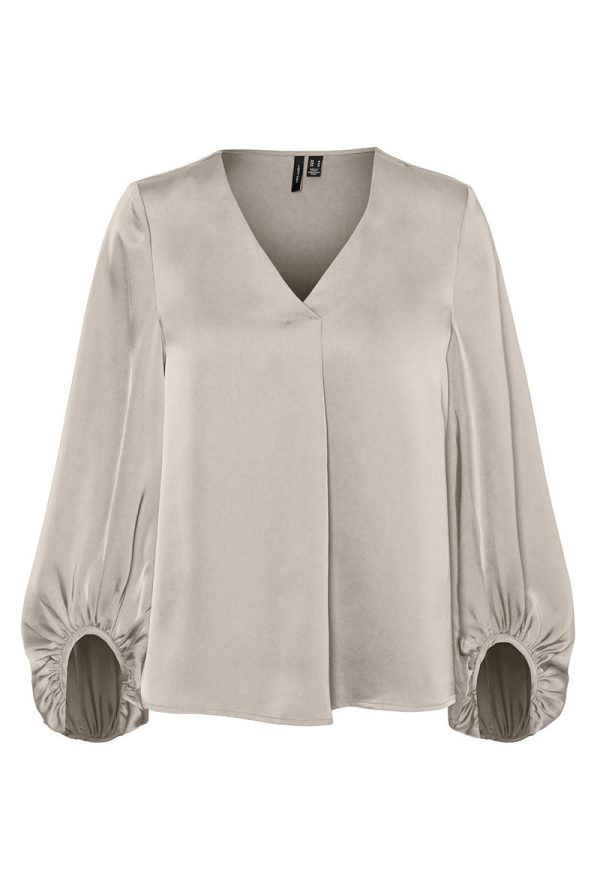 VERO MODA LOVIE LS VENECK TOP Online Hot Sale