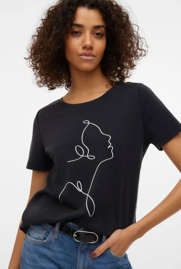 VERO MODA MERLE SS ONECK TSHIRT Online Sale