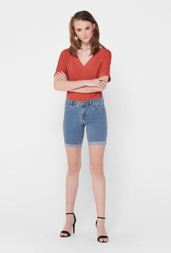 ONLY SUN DENIM MID LONG SHORTS Sale