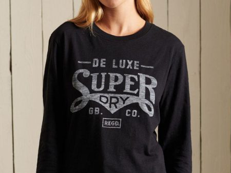 SUPERDRY BLACKOUT L S TOP Online Hot Sale